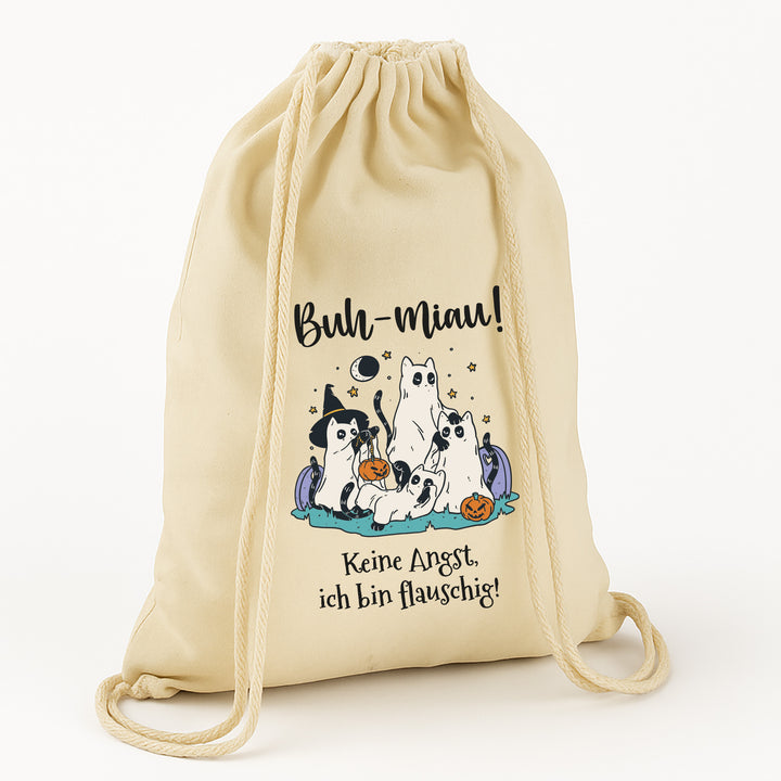 Kinder Halloween Tasche „Süß oder Sauer?“ – Stoffbeutel mit Kordeln aus Bio-Baumwolle