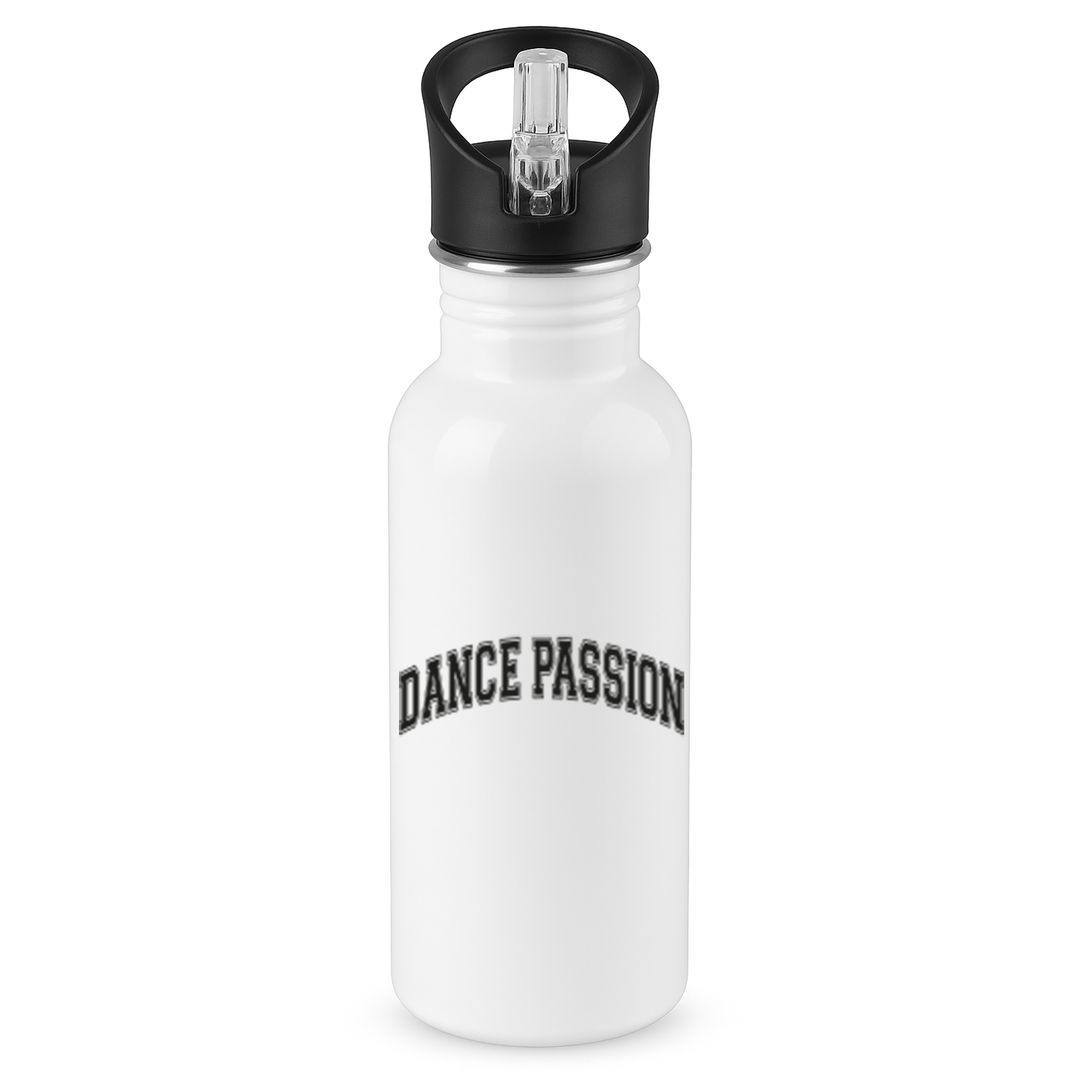 Dance Passion Trinkflasche – 600 ml Sportflasche aus Edelstahl, auslaufsicher mit Trink-Sportdeckel, Urban Graffiti Design