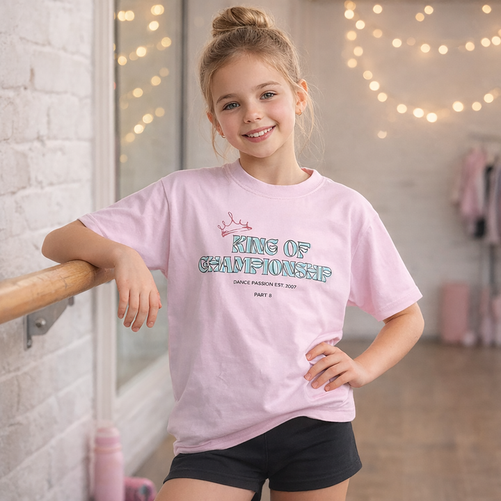 KING OF CHAMPIONSHIP T-Shirt – 100% Baumwolle 240g | Dance Passion Est. 2007 Part 8 | Kinder & Erwachsene