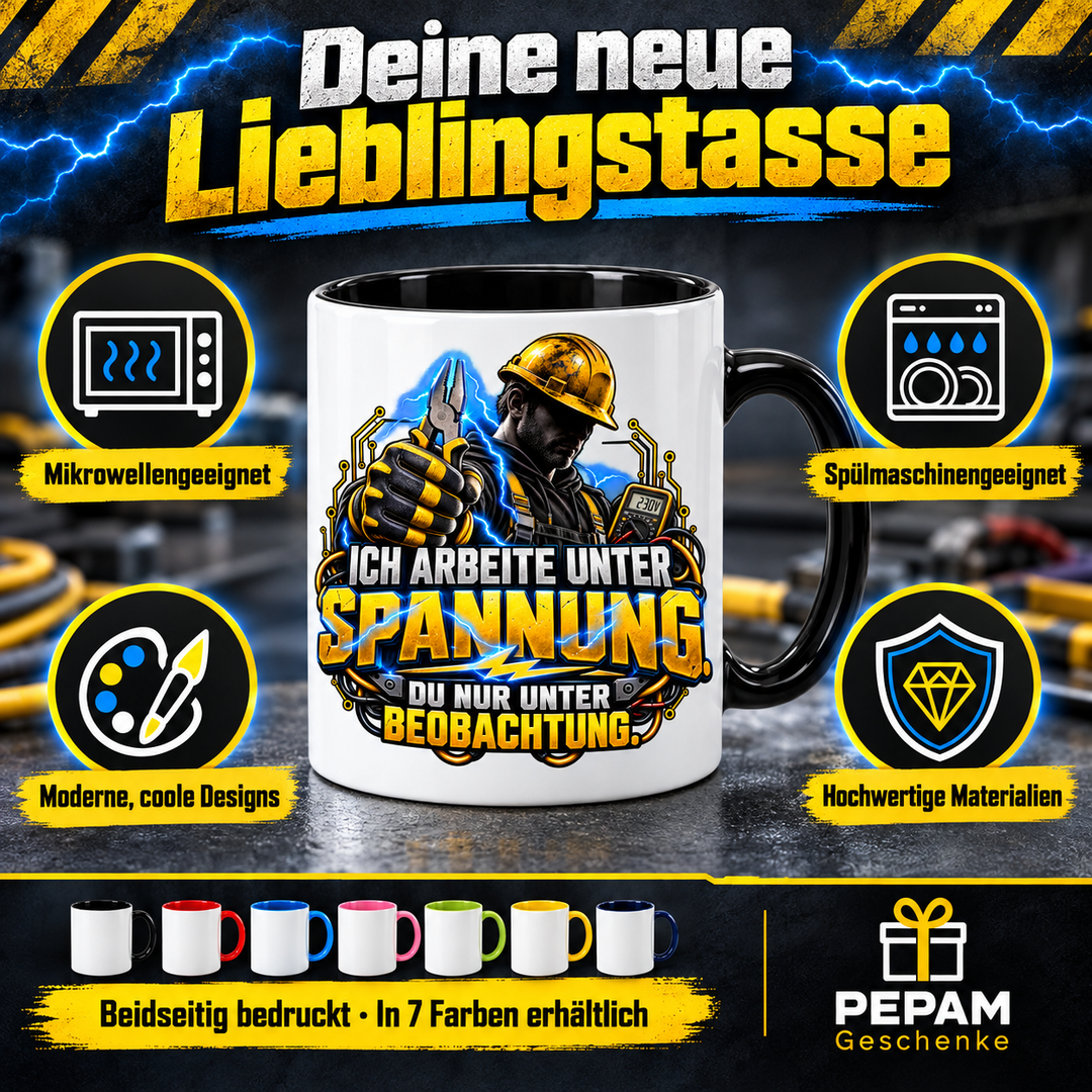 Vorteile der Elektriker-Tasse von PEPAM Geschenke