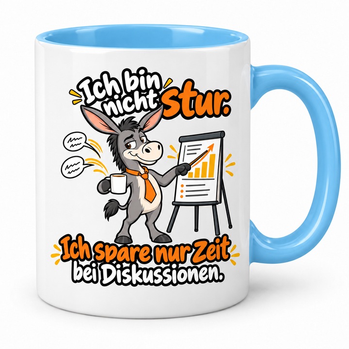 Lustige Esel-Tasse – Blau