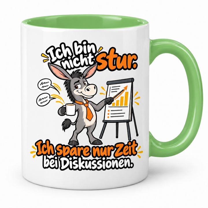 Lustige Esel-Tasse – Grün