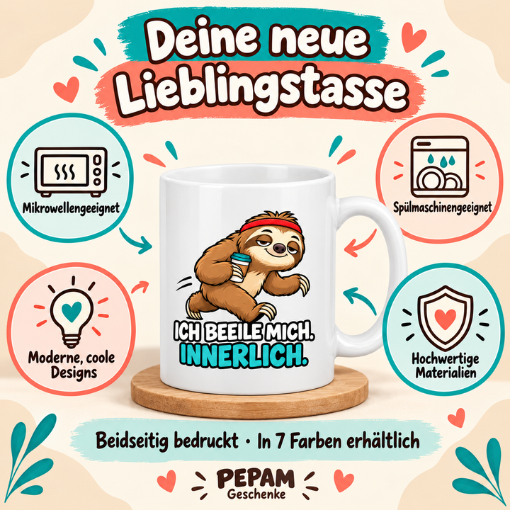 Vorteile der PEPAM Faultier-Tasse