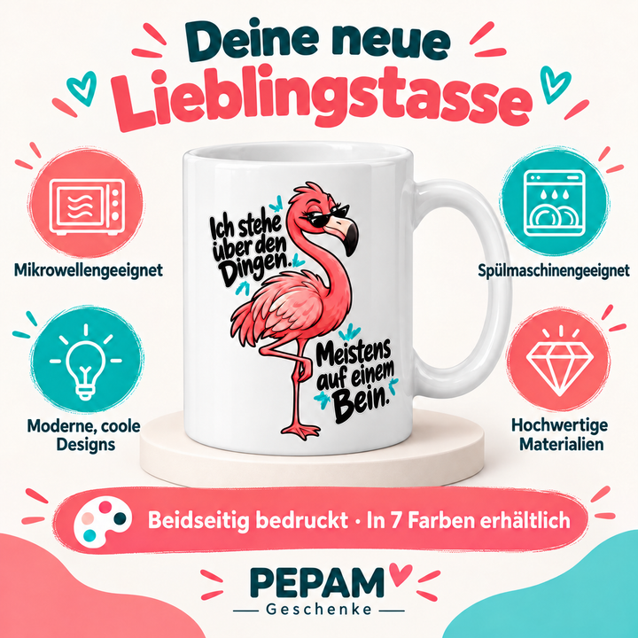 PEPAM Geschenke – Vorteile der Flamingo-Tasse