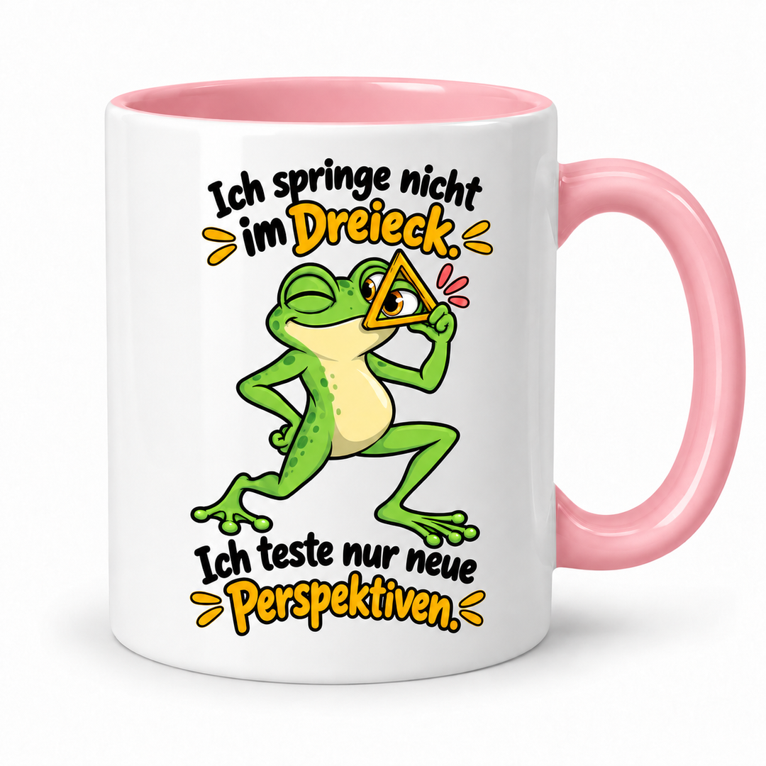 FROSCH-PERSPEKTIVE – Keramiktasse Rosa