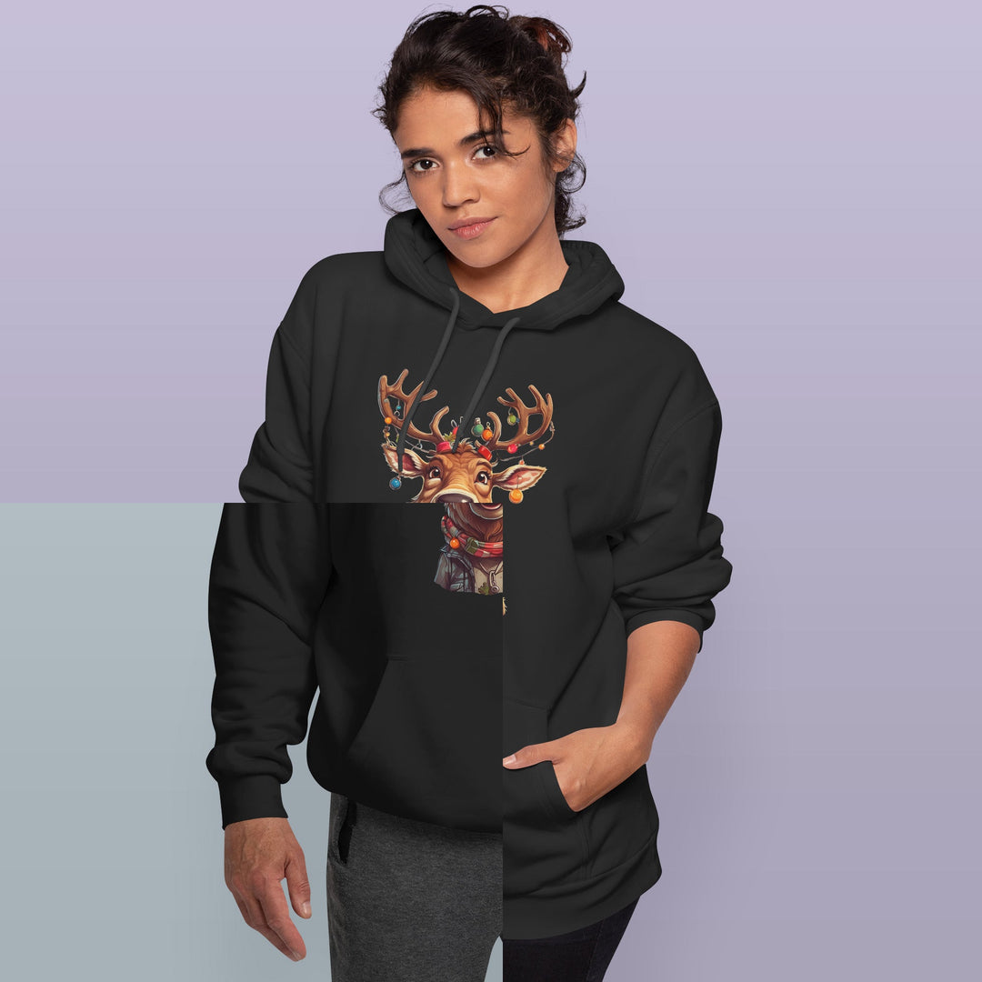 Cooler Weihnachtselch Hoodie – Lustiger Weihnachts-Pullover für die Festtage | Perfektes Geschenk für Elch-Fans