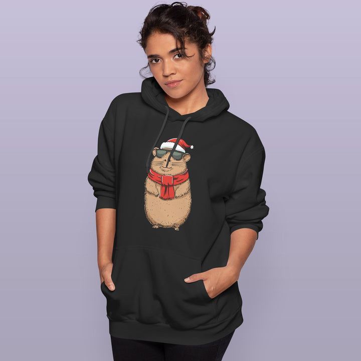 Hoodie „Cooles Weihnachts-Capybara“