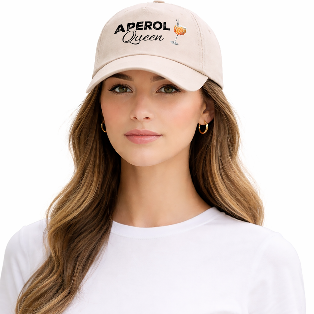 Aperol Queen Kappe – Lustige Damen Cap | Perfektes Geschenk für Sommer, Geburtstag & JGA