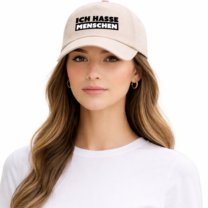 Ich hasse Menschen Kappe – Lustige Cap | Perfektes Geschenk zum Geburtstag & für Freunde