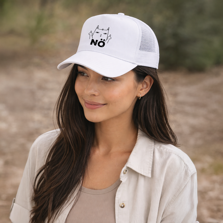 NÖ Katze Kappe – Lustige Cap mit Katzen Motiv | Perfektes Geschenk zum Geburtstag & für Katzenfans