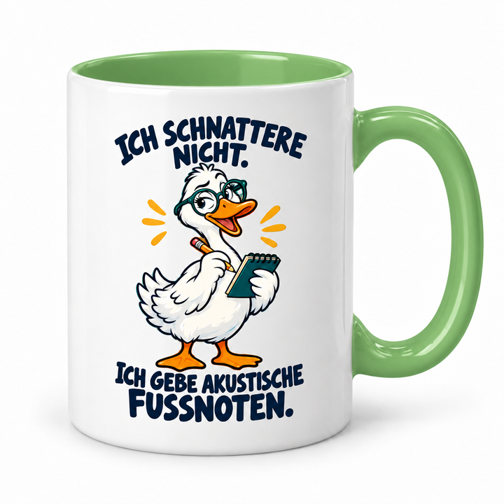 Gans-Tasse – akustische Fußnoten – Grün