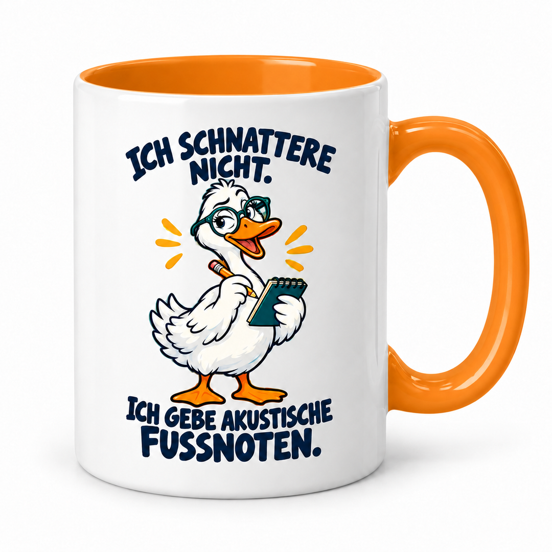 Gans-Tasse – akustische Fußnoten – Orange