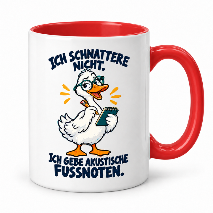 Gans-Tasse – akustische Fußnoten – Rot