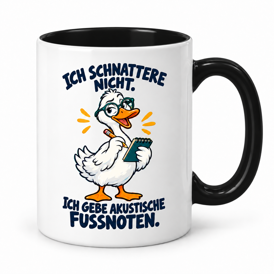 Gans-Tasse – akustische Fußnoten – Schwarz