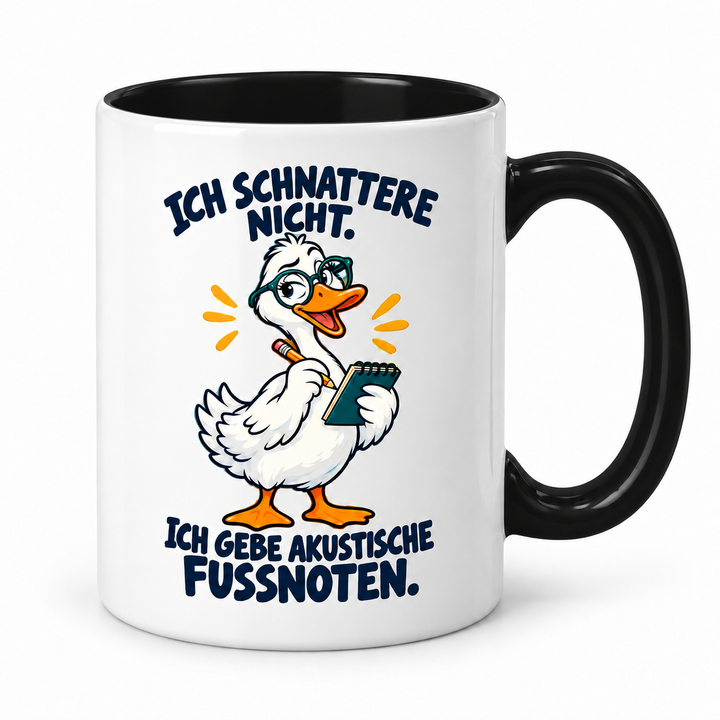 Gans-Tasse – akustische Fußnoten – Schwarz