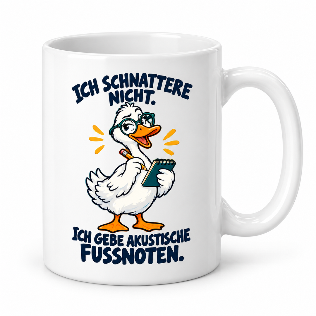 Gans-Tasse – akustische Fußnoten – Weiß