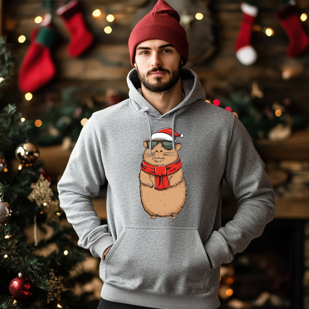 Hoodie „Cooles Weihnachts-Capybara“