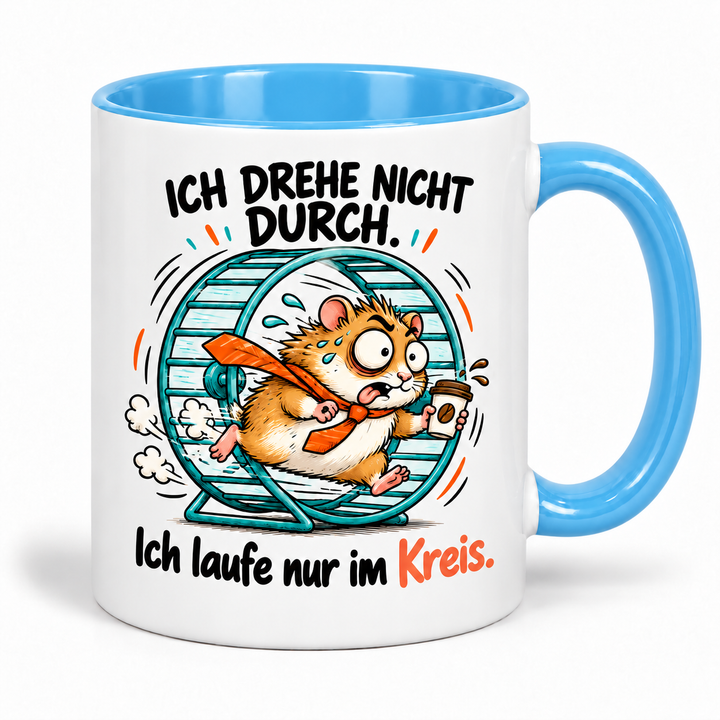 Lustige Hamster-Tasse – Blau
