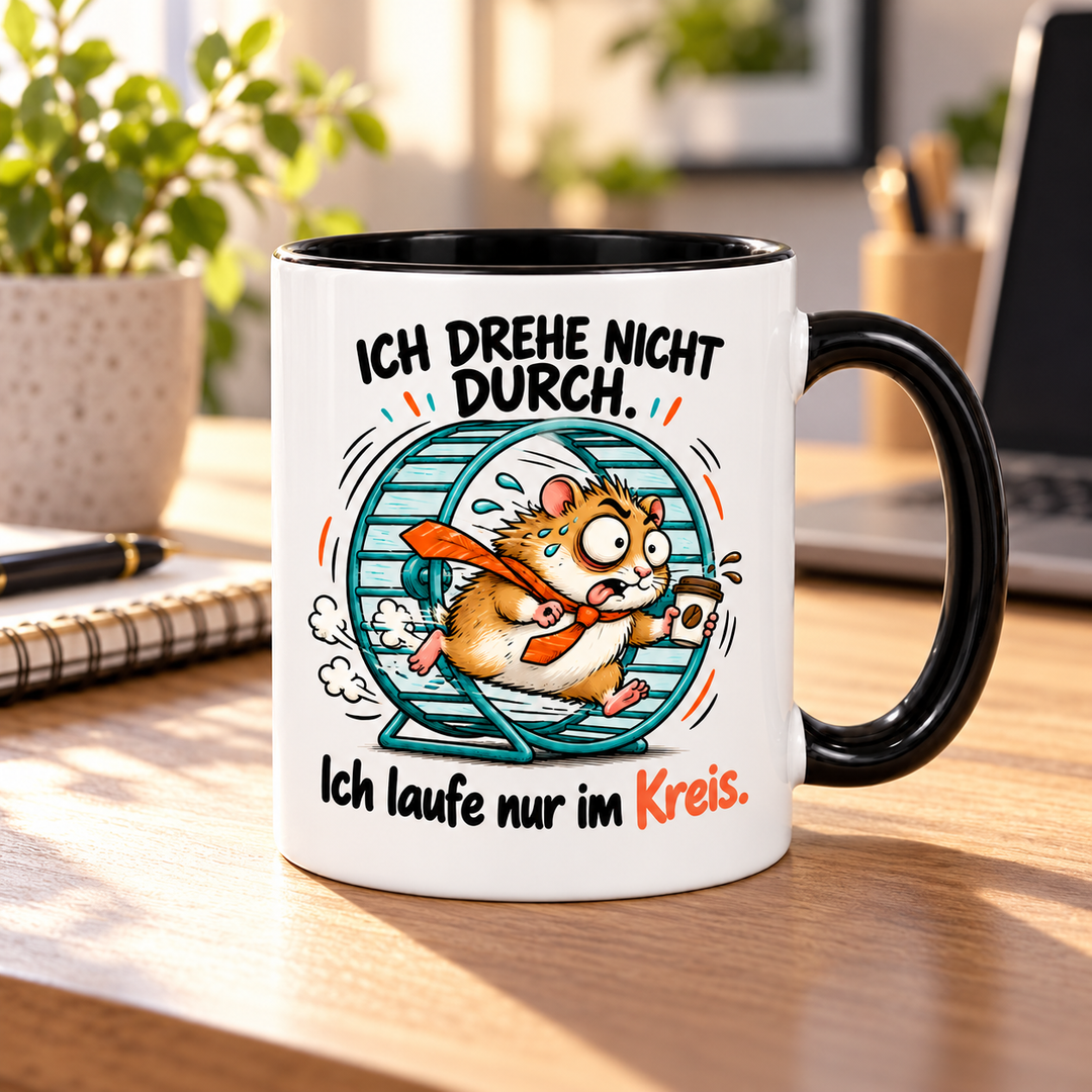 Hamster-Tasse im Homeoffice