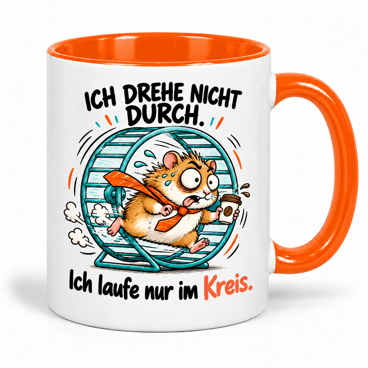Lustige Hamster-Tasse – Orange