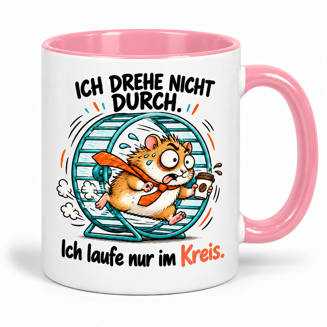 Lustige Hamster-Tasse – Rosa
