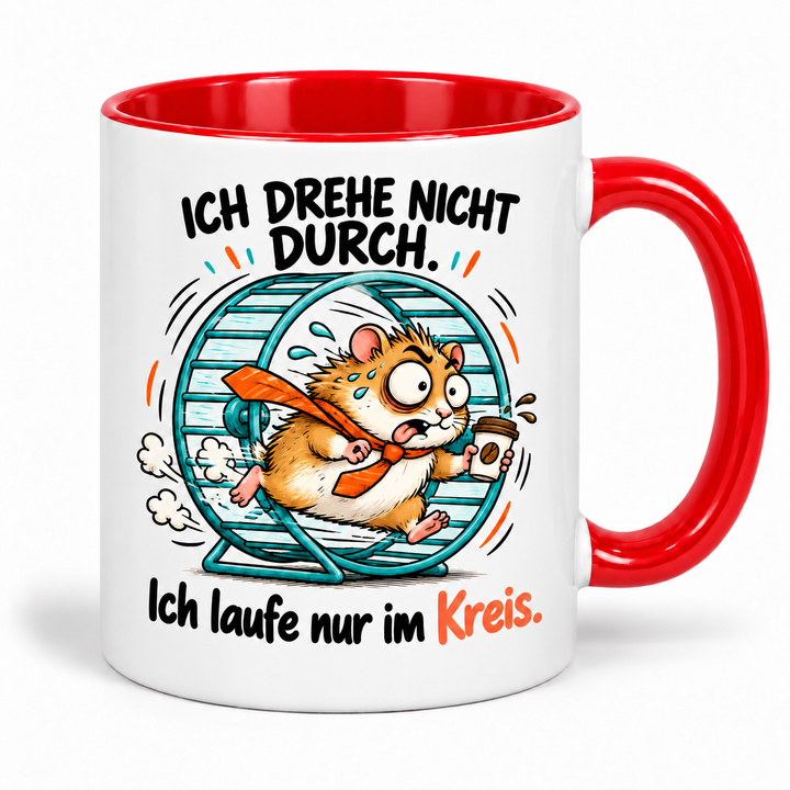 Lustige Hamster-Tasse – Rot