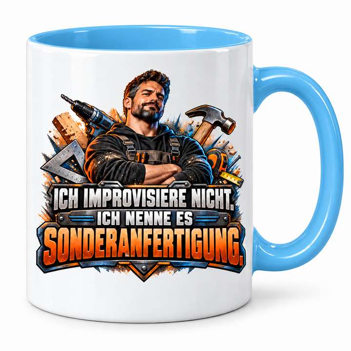 Handwerker Tasse Sonderanfertigung - Blau