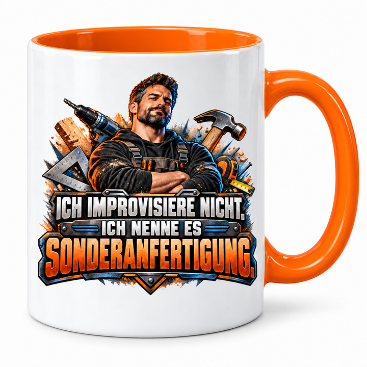 Handwerker Tasse Sonderanfertigung - Orange
