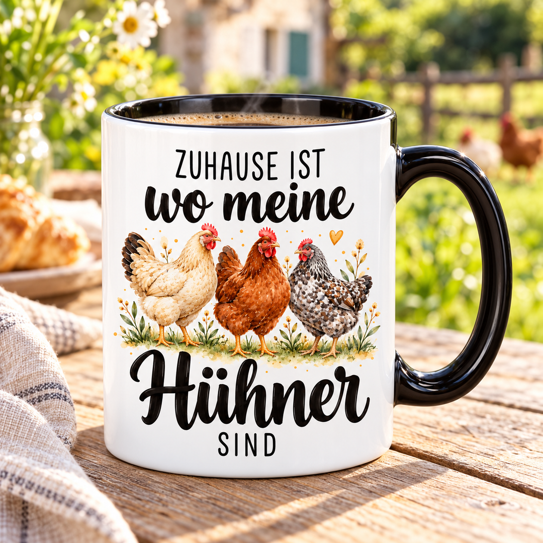 Hühner-Tasse Zuhause ist wo meine Hühner sind – lifestyle