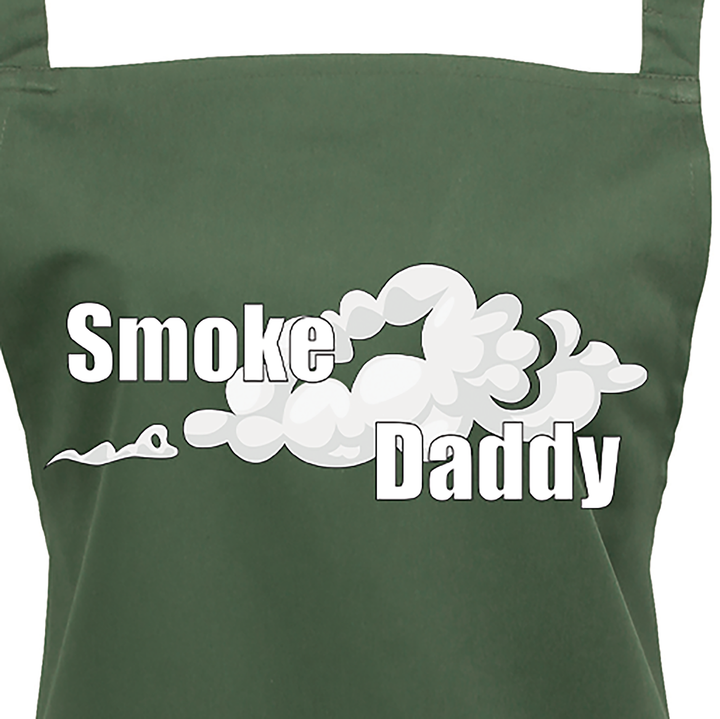 Grillschürze „Smoke Daddy“ – Lustige BBQ Schürze für Männer | Perfektes Geschenk für Grillmeister & Smoker Fans
