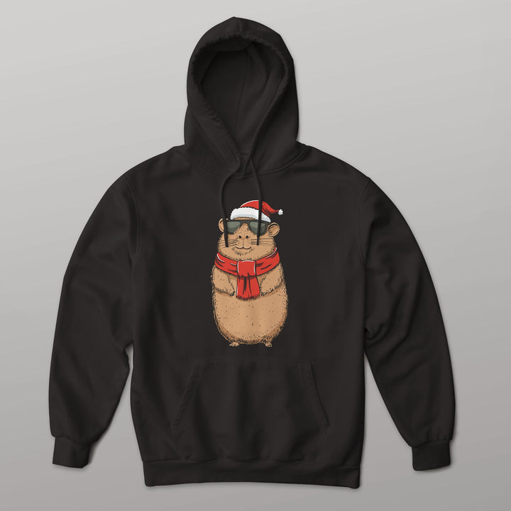 Hoodie „Cooles Weihnachts-Capybara“