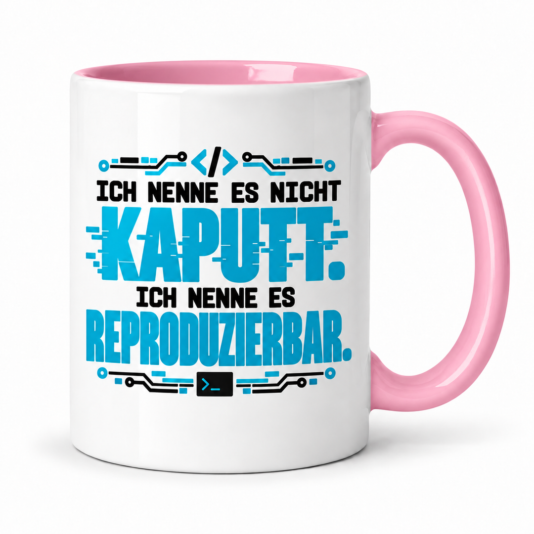 IT-Tasse reproduzierbar in Rosa – PEPAM Geschenke
