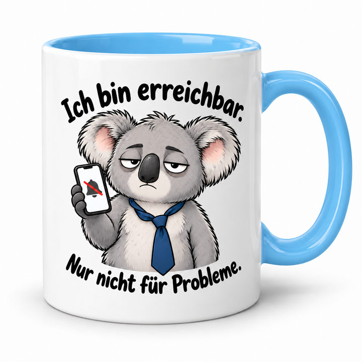 Lustige Koala-Tasse – Blau