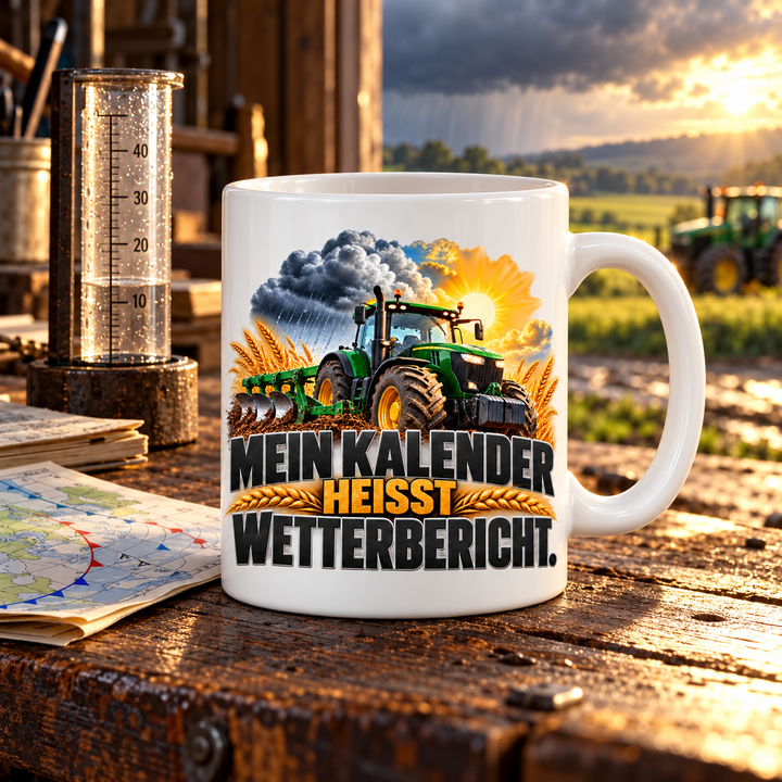 Landwirt Tasse Mein Kalender heißt Wetterbericht – Lifestyle