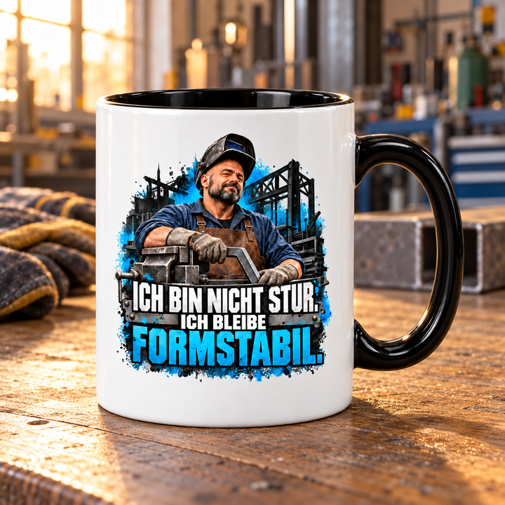 PEPAM Metallbauer-Tasse „Ich bin nicht stur. Ich bleibe formstabil.“ – Lifestyle