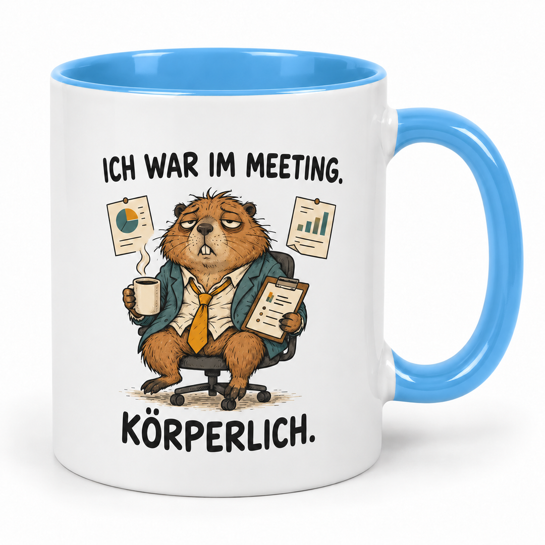 Murmeltier-Tasse – Blau