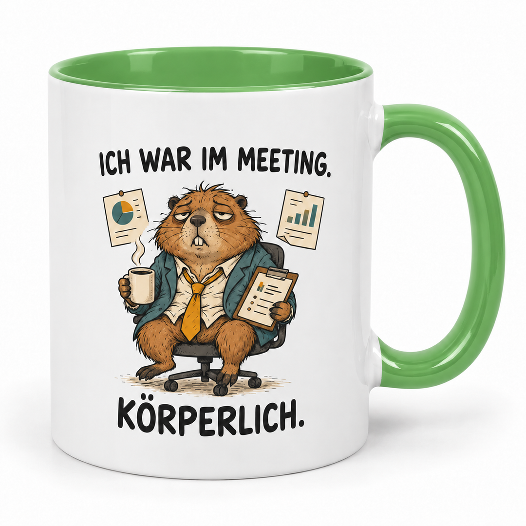 Murmeltier-Tasse – Grün