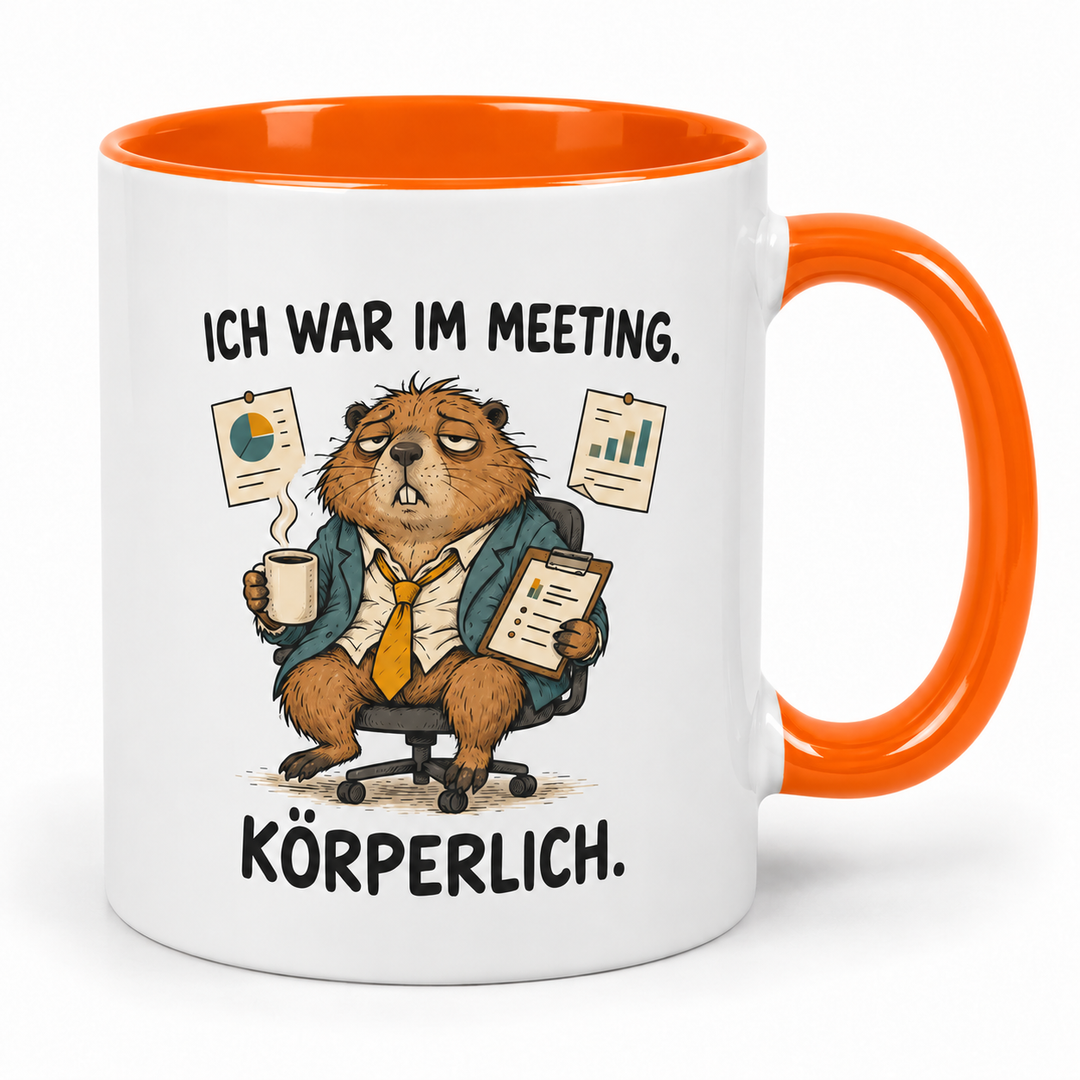 Murmeltier-Tasse – Orange