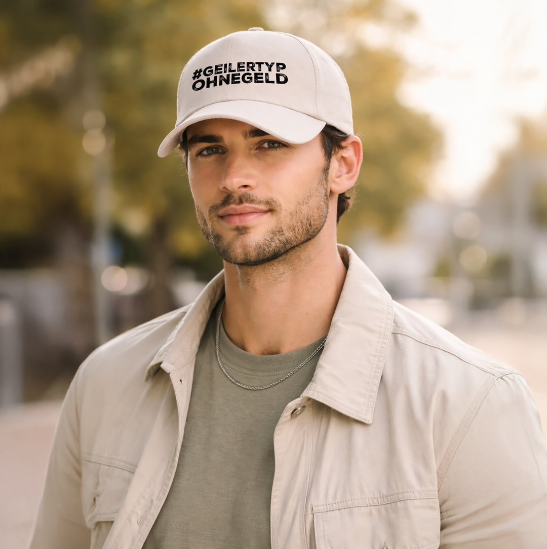 Geiler Typ ohne Geld Kappe – Lustige Herren Cap | Perfektes Geschenk zum Geburtstag & für Freunde