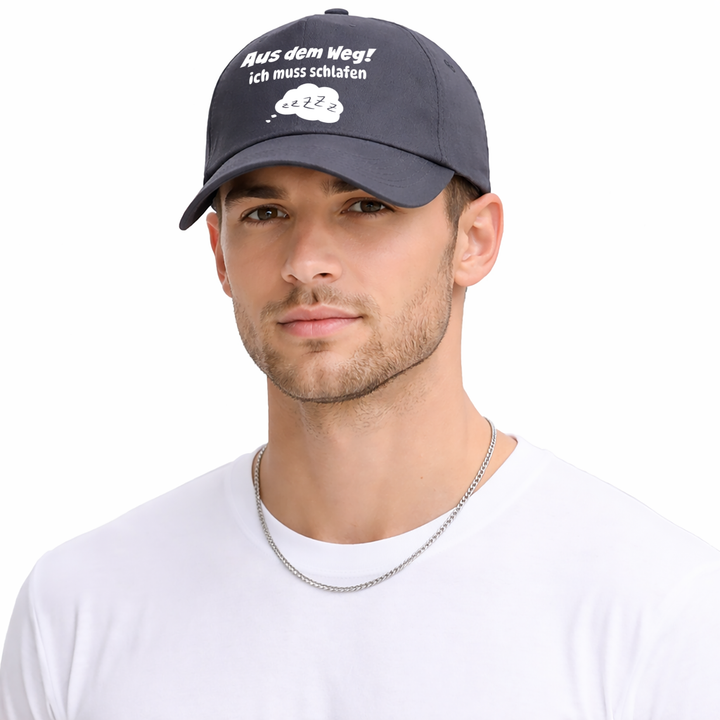 Aus dem Weg ich muss schlafen Kappe – Lustige Cap | Perfektes Geschenk zum Geburtstag & für Freunde