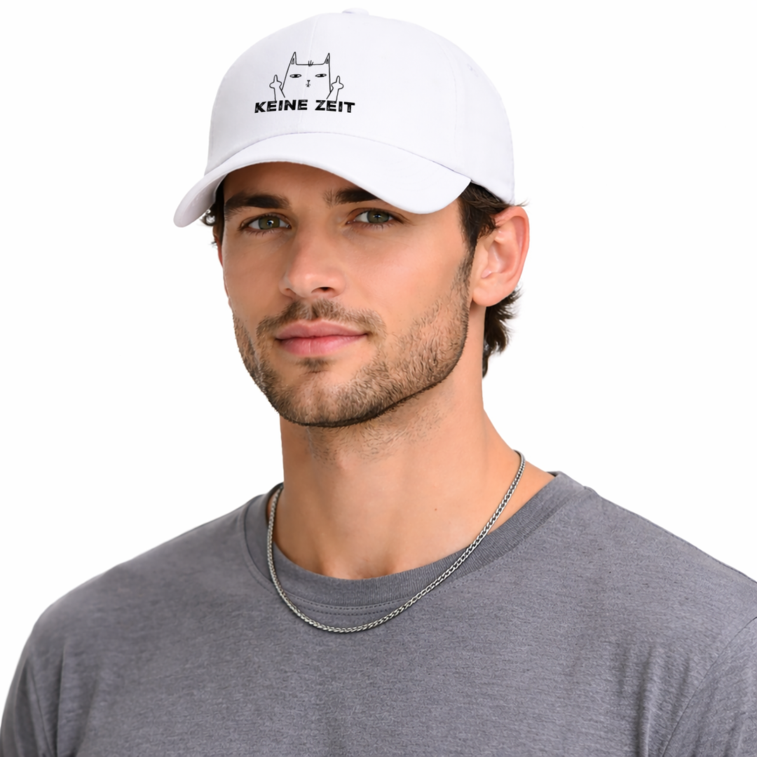 Keine Zeit Katze Kappe – Lustige Cap mit Katzen Spruch | Perfektes Geschenk für Katzenfans