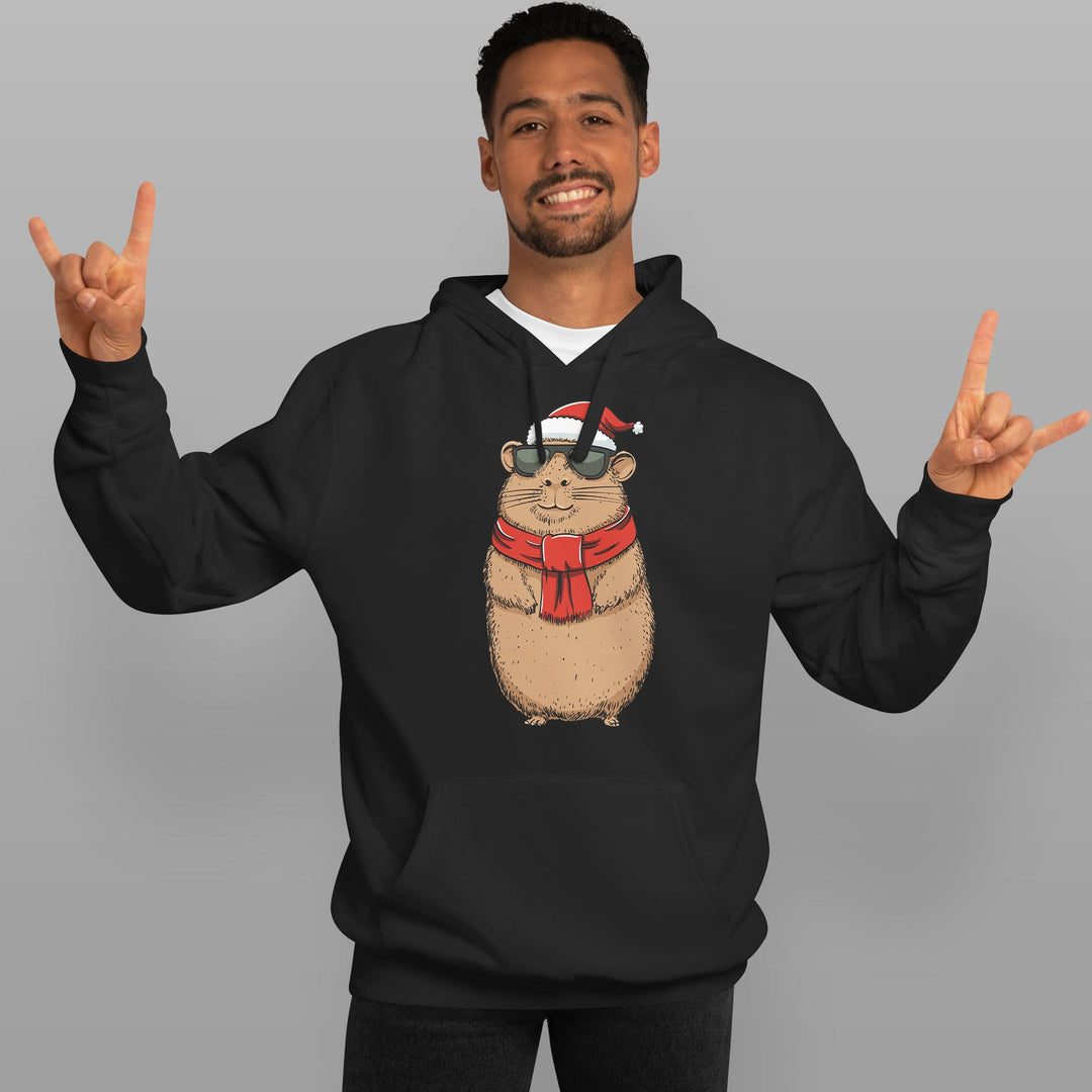 Hoodie „Cooles Weihnachts-Capybara“