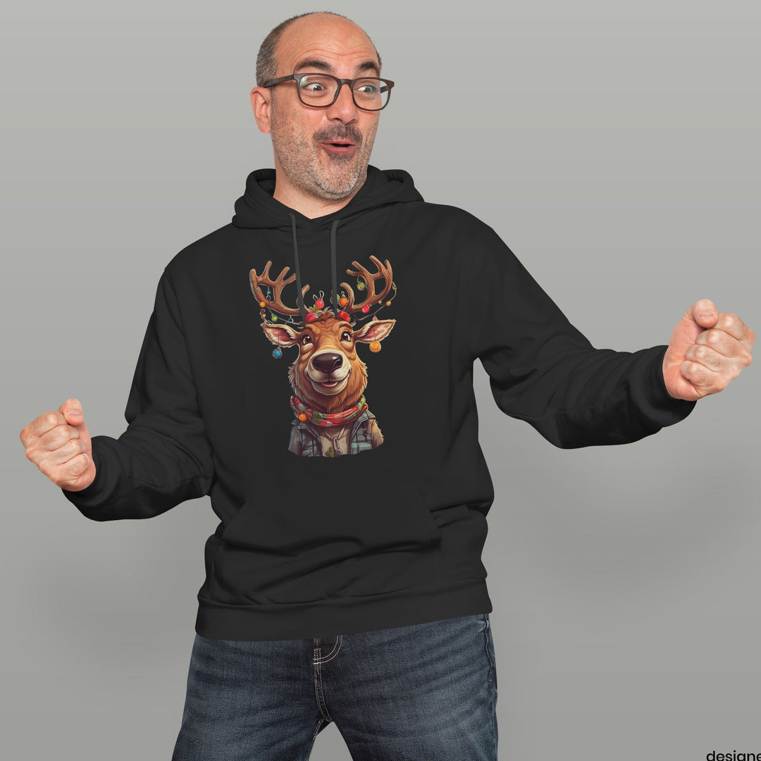 Cooler Weihnachtselch Hoodie – Lustiger Weihnachts-Pullover für die Festtage | Perfektes Geschenk für Elch-Fans