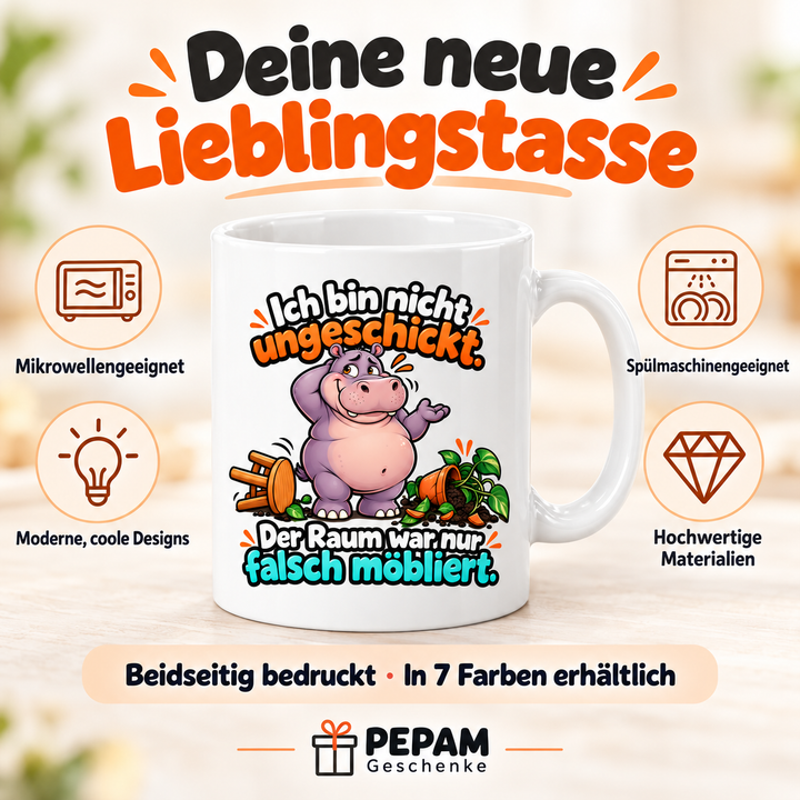 PEPAM Geschenke Nilpferd-Tasse – Produktvorteile