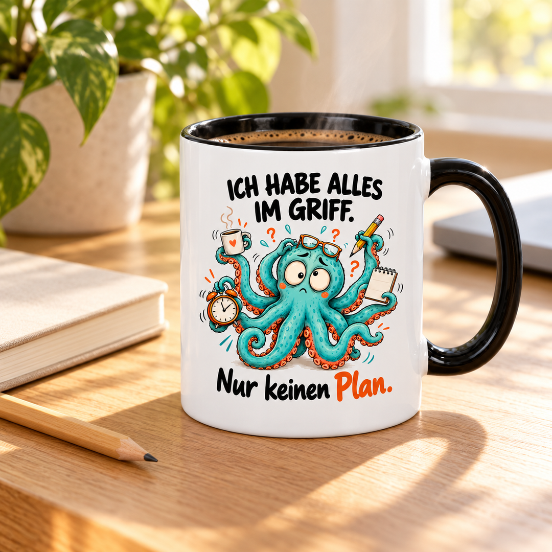 Lustige Oktopus-Tasse – Ich habe alles im Griff – lifestyle