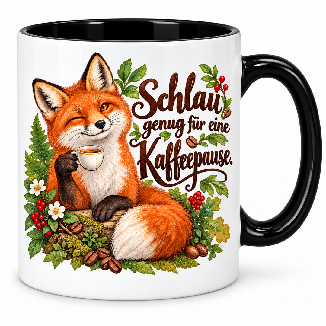 Fuchstasse – schwarz
