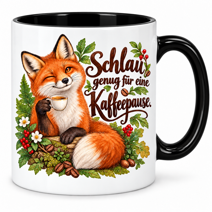 Fuchstasse – schwarz