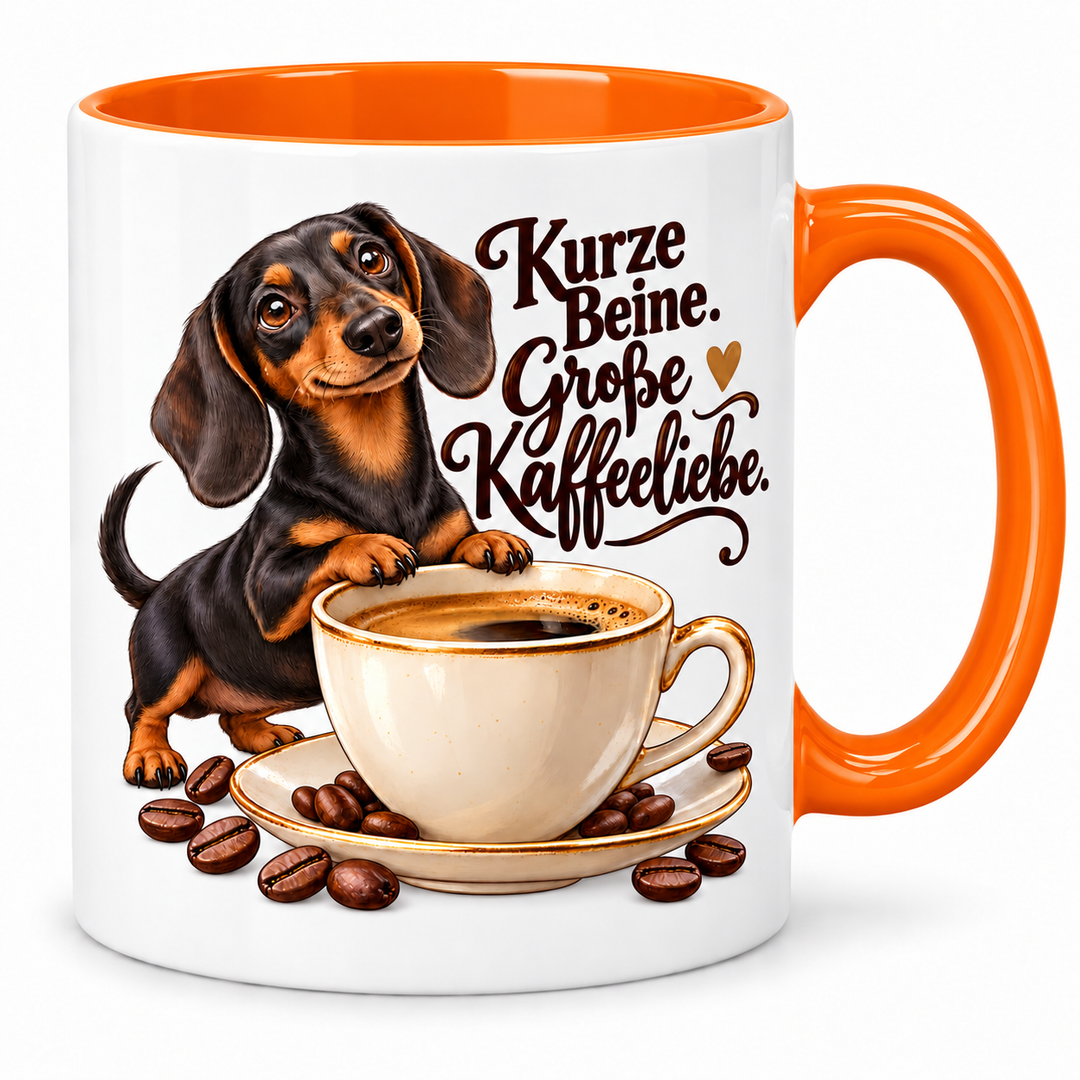 Dackeltasse – orange