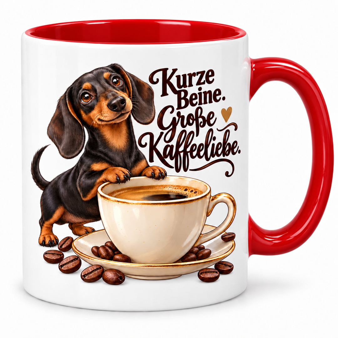 Dackeltasse – rot