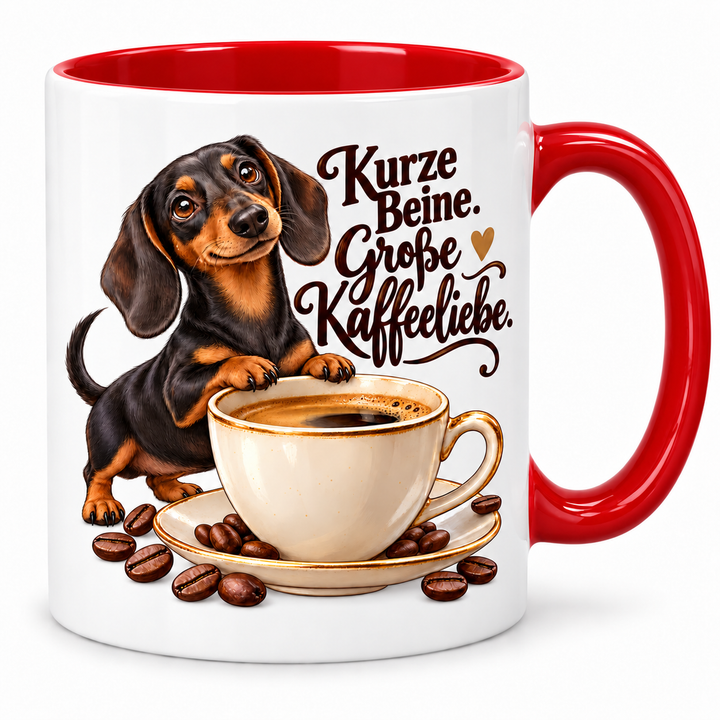 Dackeltasse – rot